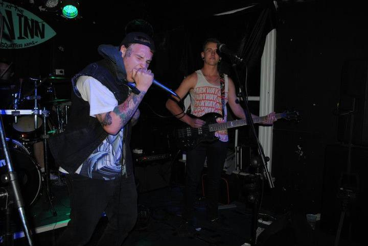 Steve and vocalist on stage